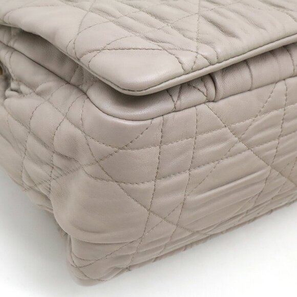 DIOR Gray Leather Shoulder Bag - Picture 4 of 9